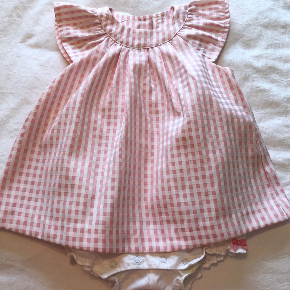 Janie and Jack pink play suit